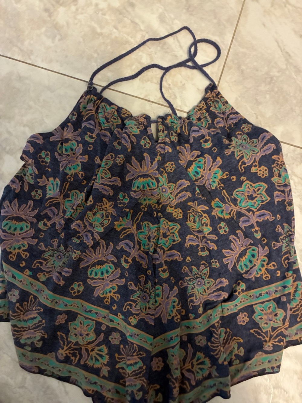 American Eagle Outfitters Navy Floral Print Camisole